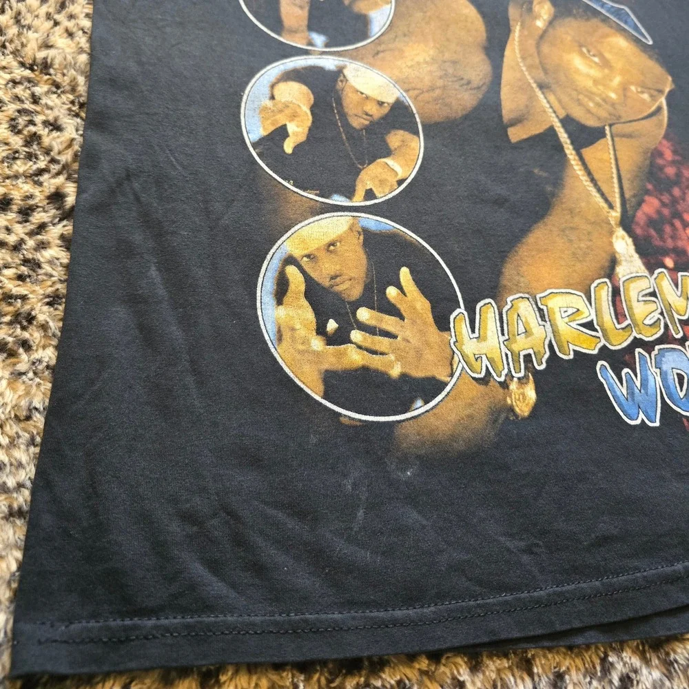 Vintage 1990s Mase x Puff Daddy Harlem World Feel So Good Faded Black Rap Tee